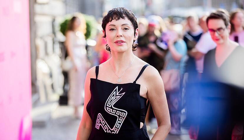 McGowan bei dem Netzwerk-Treffen «Frauen 100» in Berlin.