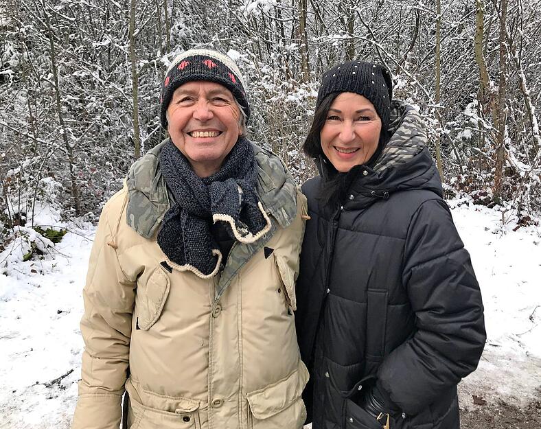 Claus und Gabriele M&uuml;ller sind aus Bad Wimpfen zu einem Spaziergang nach Spiegelberg gefahren.
Fotos: J&uuml;rgen K&uuml;mmerle
