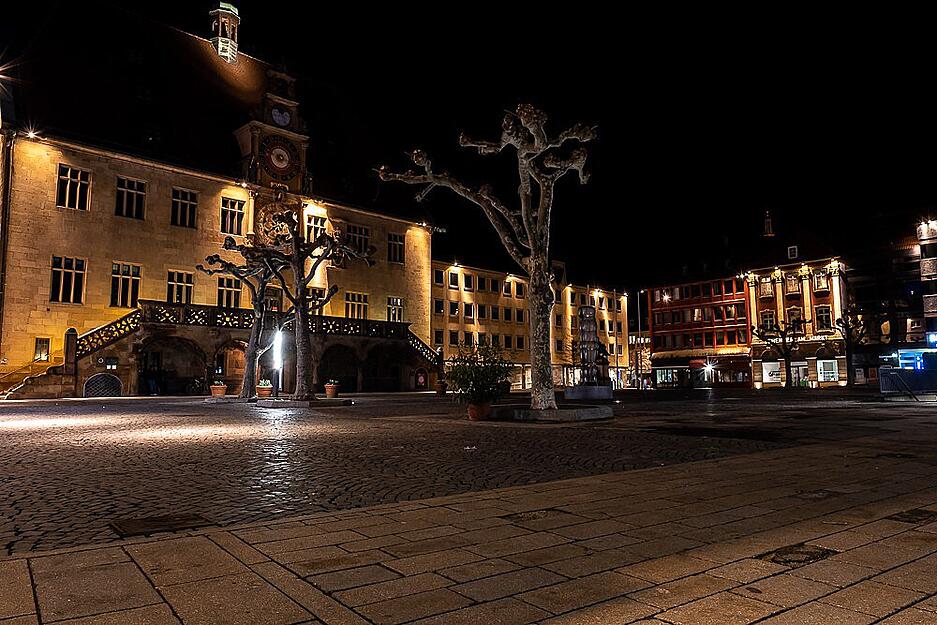 Earth Night in Heilbronn: Am Dienstagabend sollen auf dem Marktplatz über Nacht alle Lichter ausgehen. Foto: Tina Schulze