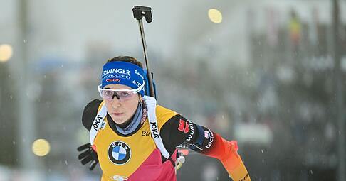 Franziska Preuß kann erstmals den Gesamtweltcup gewinnen. Franziska Preuß kann erstmals den Gesamtweltcup gewinnen.