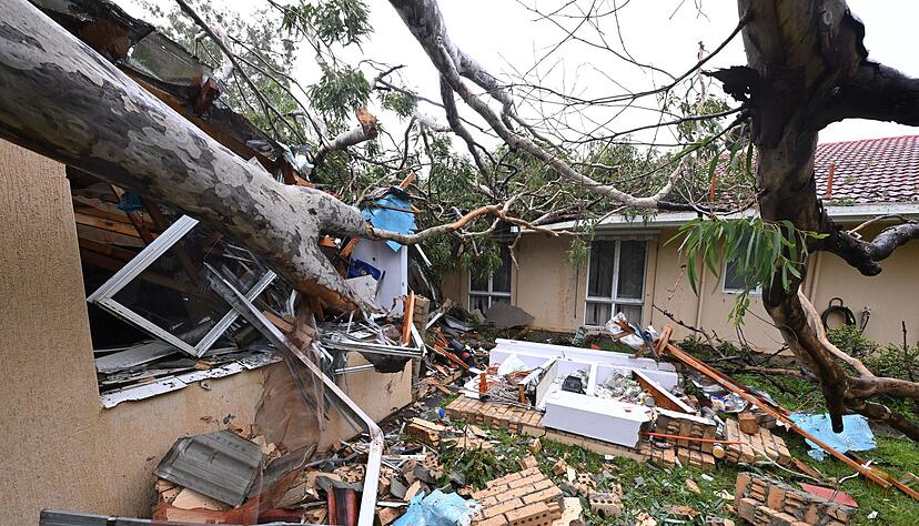 Sch&auml;den gab es schon vor der eigentlichen Ankunft des Zyklons.