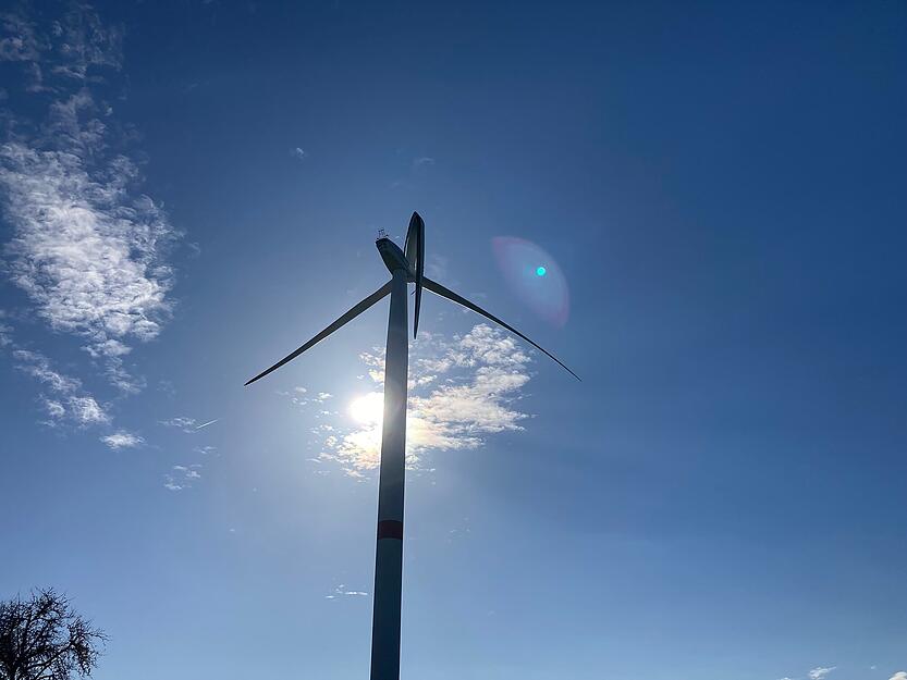 Windrad bei Seckach stark beschädigt Windrad bei Seckach stark beschädigt