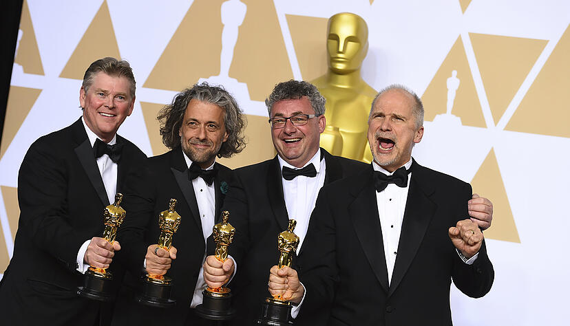 Begehrter Preis: 2018 gewann Gerd Nefzer mit seinem Team einen Oscar für die besten virtuellen Effekte. Foto: dpa Begehrter Preis: 2018 gewann Gerd Nefzer mit seinem Team einen Oscar für die besten virtuellen Effekte. Foto: dpa