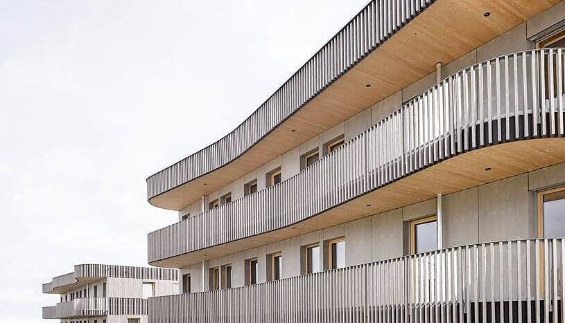 Die Fassade der drei Hoffnungshäuser will und wird auffallen, versprechen Architekt und Projektleiter. Die Fassade der drei Hoffnungshäuser will und wird auffallen, versprechen Architekt und Projektleiter.