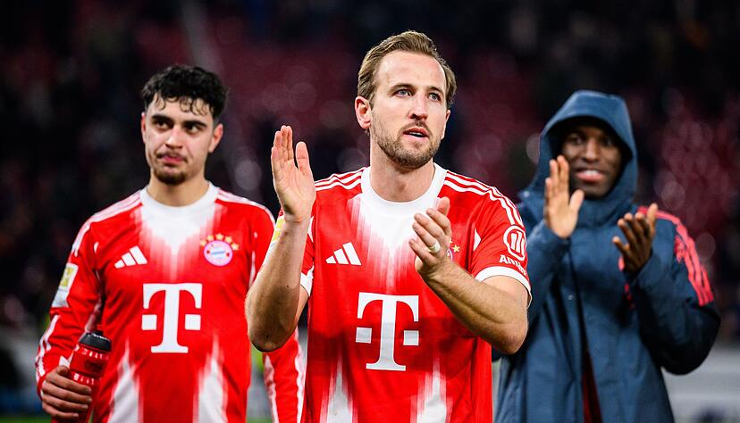 Dreifachtorschütze beim Sieg in Stuttgart: Bayern-Star Harry Kane (M.).