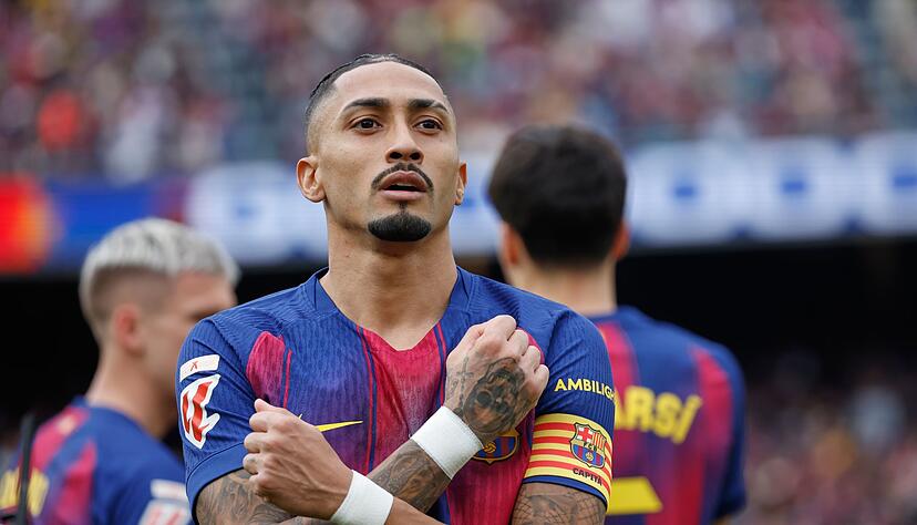 Raphinha &uuml;berragte beim Sieg des FC Barcelona gegen den FC Sevilla.