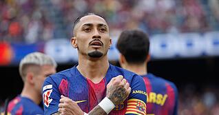 Raphinha &uuml;berragte beim Sieg des FC Barcelona gegen den FC Sevilla.