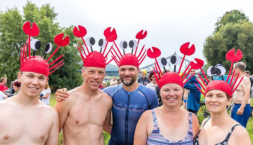 Das Elbeschwimmen wird immer beliebter.