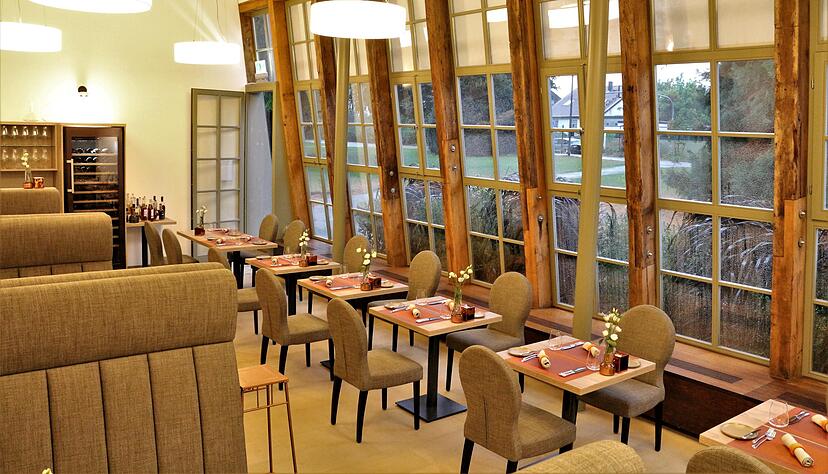 Das Kleinod scheint größer als es wirklich ist. Gerade einmal elf Tische gibt es hier. Foto: Jürgen Koch Das Kleinod scheint größer als es wirklich ist. Gerade einmal elf Tische gibt es hier. Foto: Jürgen Koch