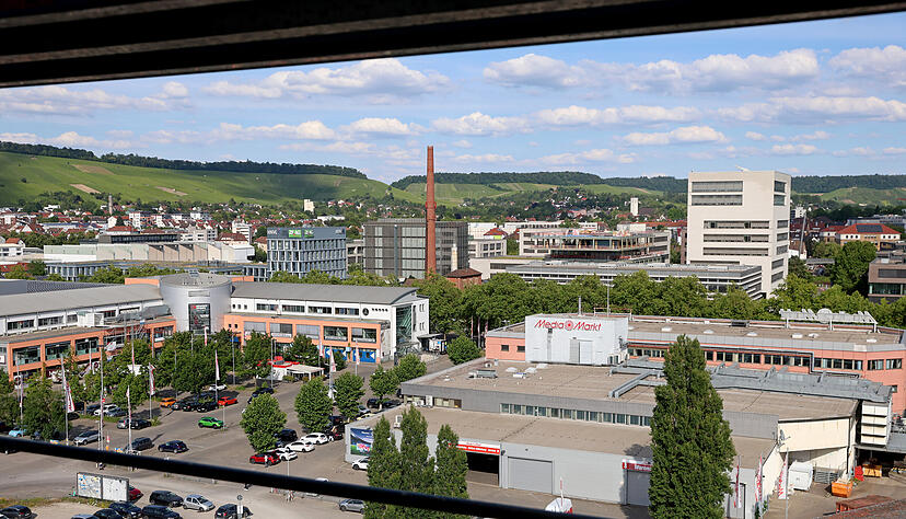 Im hip-Turm im Innovationspark an der Edisonstraße entsteht gerade ein Stück Heilbronner Zukunft.