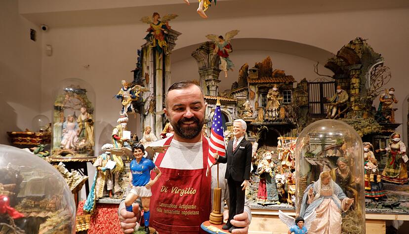 In Neapels Krippenl&auml;den finden sich neben Maria und Josef auch Figuren wie Ex-Pr&auml;sident Biden und Maradonna. (Archivbild)