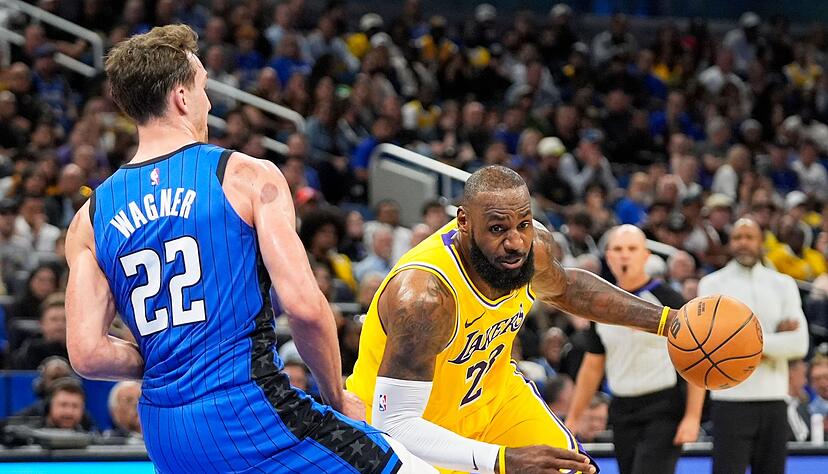 Im Duell mit den ganz Großen wie LeBron James: Franz Wagner. Im Duell mit den ganz Großen wie LeBron James: Franz Wagner.