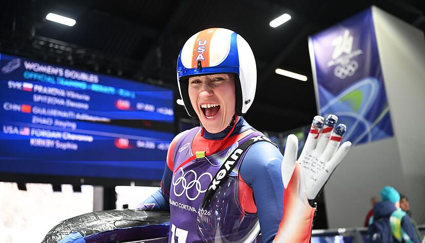 Selbst ernannte &laquo;Olympia-Bachelorette&raquo;: US-Rodlerin Sophia Kirkby landete zweimal auf Platz f&uuml;nf, dann ging sie auf mehrere Dates.