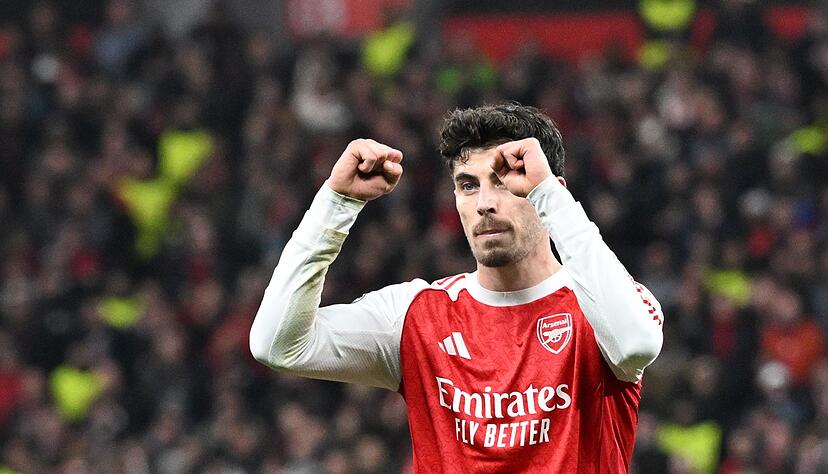 Kai Havertz rettete Arsenal im Hinspiel ein Remis. (Archivbild)