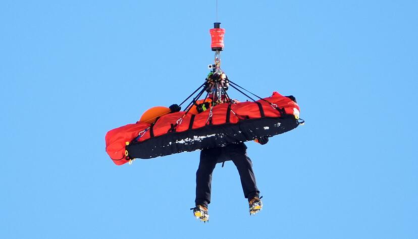 Lindsey Vonn wurde nach ihrem Sturz mit dem Helikopter abtransportiert. (Archivbild)