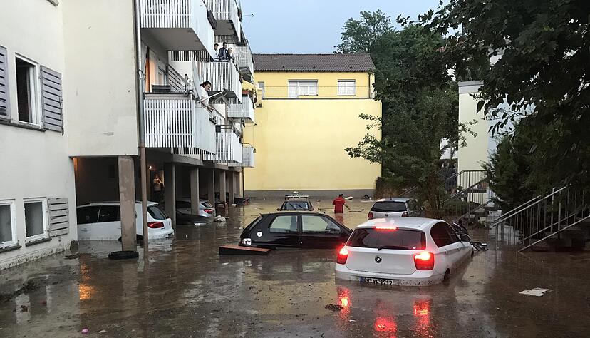 Unwetter tobt &uuml;ber Heilbronn