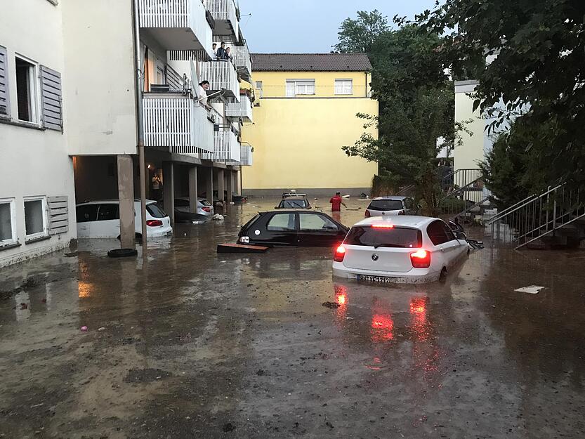 Unwetter tobt &uuml;ber Heilbronn