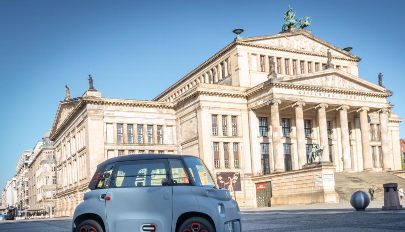 Kleiner Freund f&uuml;r die Gro&szlig;stadt: Mit 2,41 Metern ist der Citro&euml;n Ami noch 30 Zentimeter k&uuml;rzer als ein Smart.