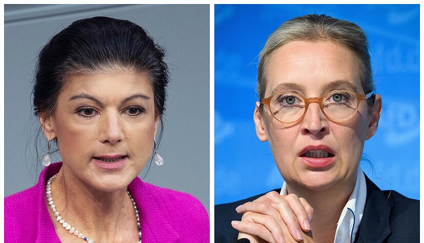 BSW-Gründerin Sahra Wagenknecht und AfD-Chefin Alice Weidel lieferten sich bei «Maischberger» einen Schlagabtausch. (Archivbild) BSW-Gründerin Sahra Wagenknecht und AfD-Chefin Alice Weidel lieferten sich bei «Maischberger» einen Schlagabtausch. (Archivbild)