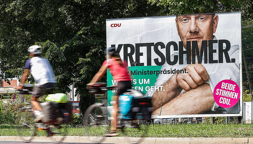 Der bisherige Ministerpräsident Michael Kretschmer (CDU) kann in Sachsen womöglich weiterregieren. Einige haben ihn gewählt, um die AfD zu verhindern.