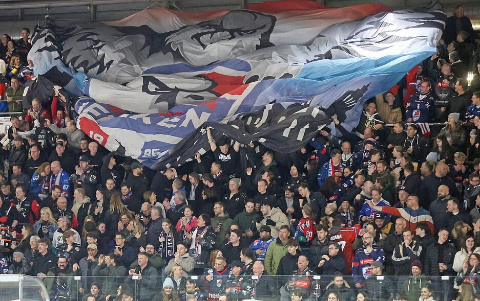 Die Fans der Heilbronner Falken haben einiges zu jubeln, denn am Ende gewinnen die Unterländer das dritte Spiel.