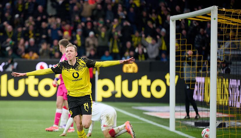 Maximilian Beier erzielte das scheinbar beruhigende 2:0. Maximilian Beier erzielte das scheinbar beruhigende 2:0.