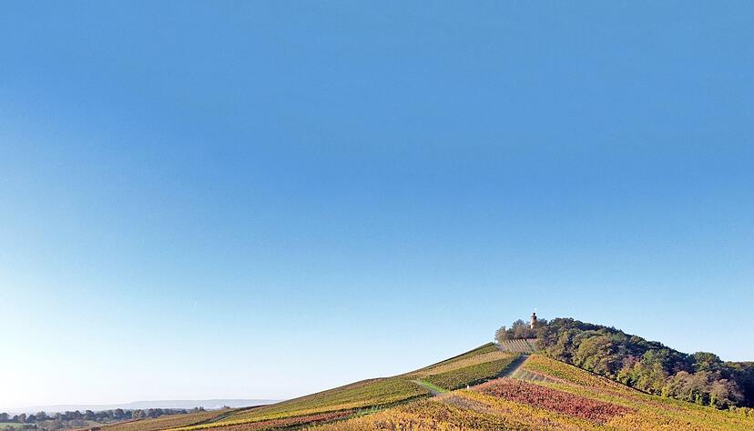 Heuchelberg mit Heuchelberger Warte Leingarten im Herbst Heuchelberg mit Heuchelberger Warte Leingarten im Herbst