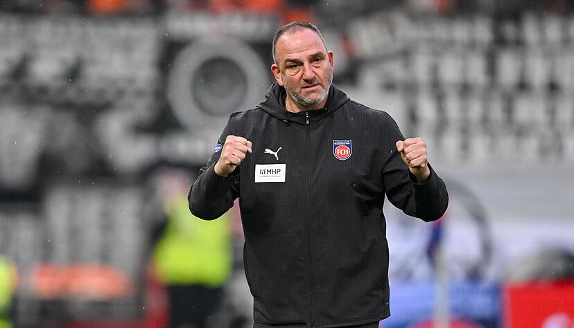 Durfte eine F&uuml;hrung bejubeln: FCH-Coach Frank Schmidt