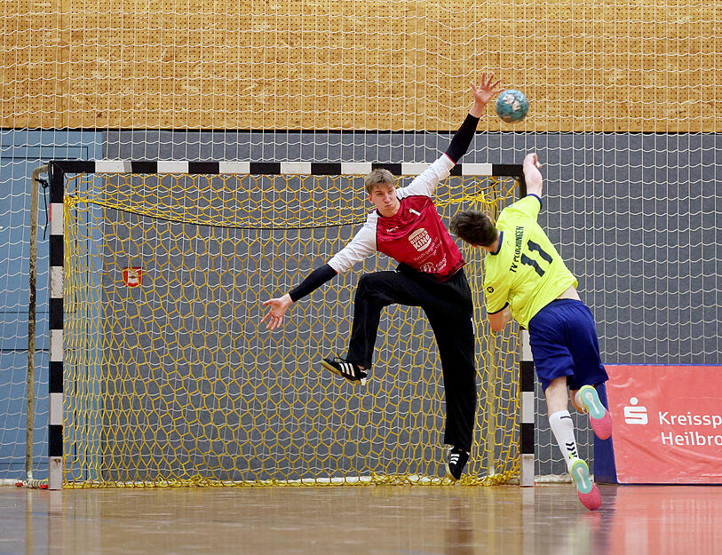 Nicolas Koch im Tor der Weinsberger.