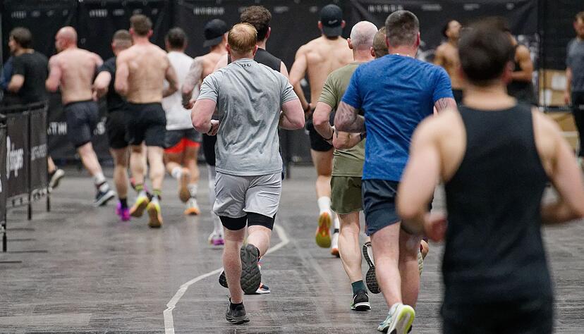 Eine Sportveranstaltung bei der Fibo im vergangenen Jahr. Auch dieses Jahr wird wieder gemeinsam geschwitzt. (Archivbild)