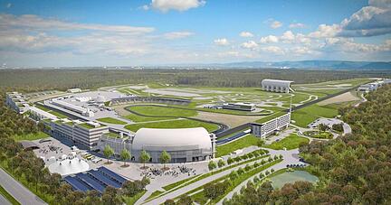 So soll, so könnte es am Hockenheimring einmal aussehen, falls die Pläne des neuen Investoren-Quintetts in fünf bis zehn Jahren umgesetzt sind.
Foto: emodrom group So soll, so könnte es am Hockenheimring einmal aussehen, falls die Pläne des neuen Investoren-Quintetts in fünf bis zehn Jahren umgesetzt sind.
Foto: emodrom group