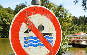 Der Finsterroter See wurde 2017 als Badesee abgemeldet.