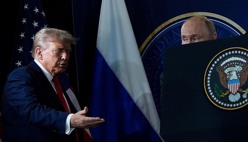 Pers&ouml;nlich begegneten sich Trump und Putin zuletzt in Alaska. (Archivbild)