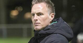 Andreas Lechner bei seinem ersten Testspiel-Auftritt als Trainer des VfR Heilbronn.