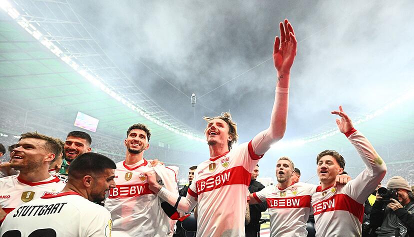 Die Stuttgarter Party begann mit dem Schlusspfiff.