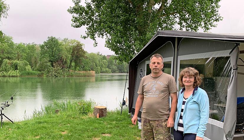 Ingrid und Frank Blessing sind hier regelm&auml;&szlig;ig Gast: Sie genie&szlig;en ihren Urlaub lieber in Oedheim als zu Hause.