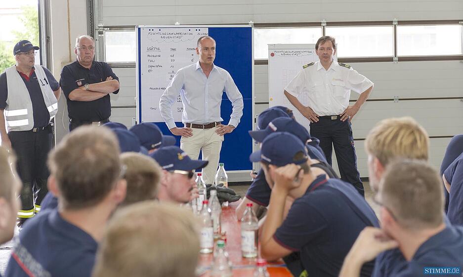 Notunterkunft für Flüchtlinge in Neuenstadt
