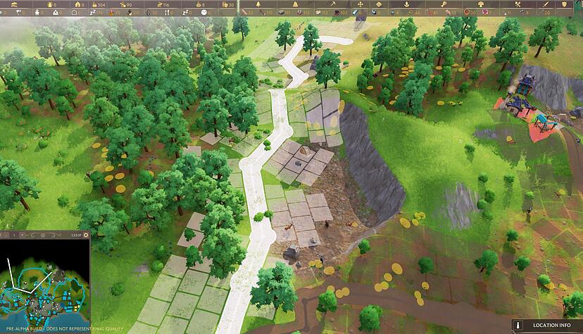 Hier wird gebaut: Neue Geb&auml;ude sind zusammen mit Rohstoffen die Basis des Spiels.