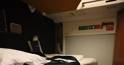Ein Abteil im Schlafwagen des Nightjets.