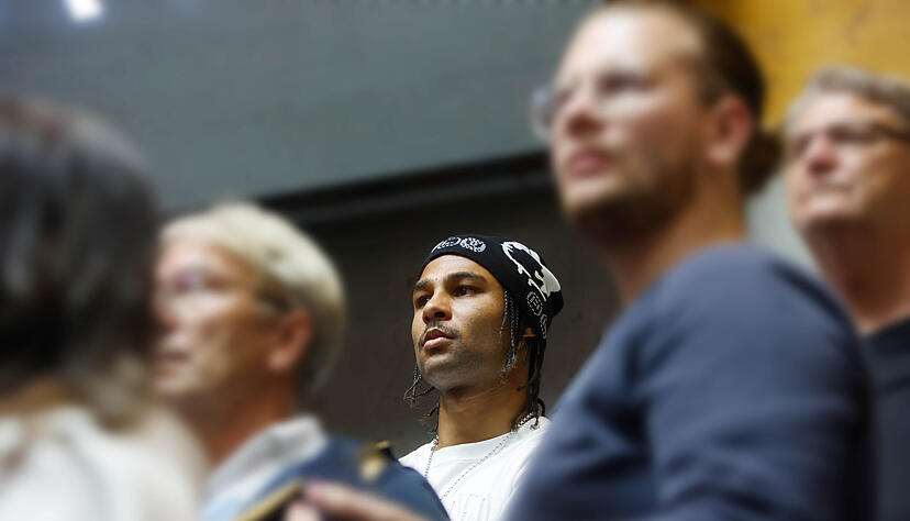 Besonderer Gast bei den Crailsheim Merlins: Serge Gnabry.