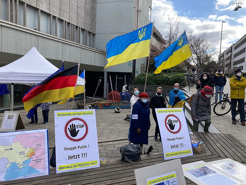 Demo "Solidarität mit der Ukraine" in Heilbronn Demo "Solidarität mit der Ukraine" in Heilbronn