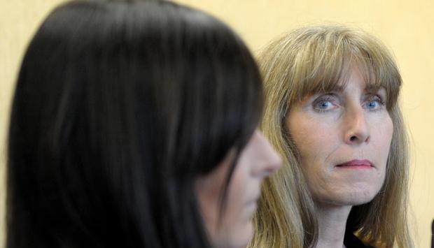 Die Angeklagte Helene Beltracchi wartet auf die Urteilsverk&uuml;ndung.