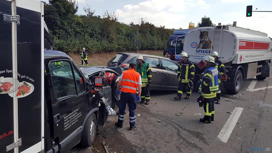 Unfall auf der B19 bei Kupferzell