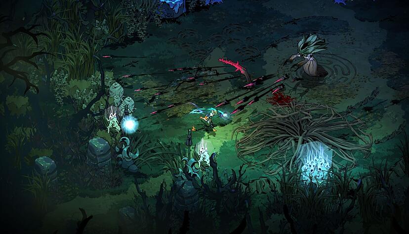 Verschiedene Szenerien entfalten sich den Spielenden in &laquo;Hades 2&raquo;