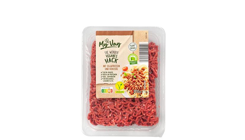 Unter den Preis-Leistungs-Siegern landete auch das vegane Hack &laquo;My Vay - The Wonder&raquo; von Aldi (Note 2,1).