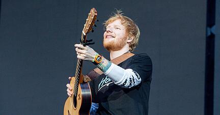 11.06.2019, Spanien, Madrid: Der britische Singer Ed Sheeran gibt ein Konzert im Wanda Metropolitano Stadion. Foto: Ricardo Rubio/Europa Press/dpa +++ dpa-Bildfunk +++