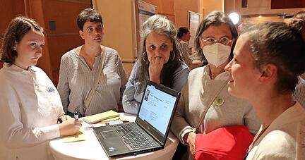 In der Diskussionrunde zum Thema "Innenstadt von morgen" wurden viele Ideen gesammelt und besprochen.