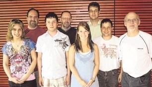 Jugendausschuss und Klassenleiter des Bezirks Heilbronn (von links): Svenja Krauskopf, Ralf Grimmeisen, Andr&eacute; Wiktorowski, Jakob Deutschle, Simone Eisenhauer, Stephan Roth, Torsten Merz und J&uuml;rgen Mohr.Foto:privat