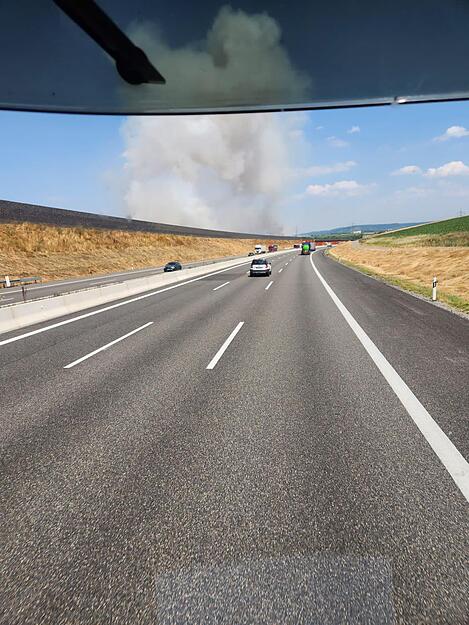 Flächenbrand bei Heilbronn