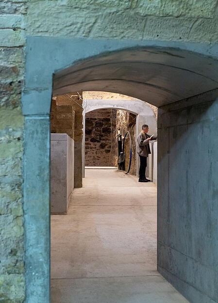 Die historischen Schlosskeller wurden aufwendig restauriert und zu einem Rundgang verbunden.